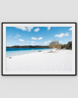 Lake McKenzie Beach ii - Fraser Island - Art Print - Traditional Frame - Black - Landscape