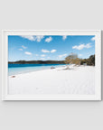 Lake McKenzie Beach ii - Fraser Island - Art Print - Traditional Frame - White - Landscape