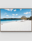 Lake McKenzie Beach ii - Fraser Island - Art Print - Float Frame Canvas - Raw Oak - Landscape
