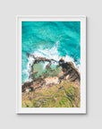 Champagne Pools - Fraser Island - Art Print - Traditional Frame - White - Portrait