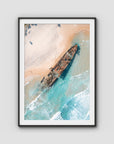 Maheno Shipwreck - Fraser Island - Art Print - Traditional Frame - Black - Portrait