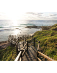 Champagne Pools Stairs - Fraser Island - Art Print