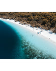 Lake McKenzie Aerial - Fraser Island - Art Print