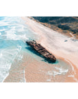 Maheno Shipwreck ii - Fraser Island - Art Print