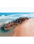 Maheno Shipwreck iii - Fraser Island - Art Print