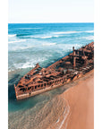 Maheno Shipwreck iii - Fraser Island - Art Print