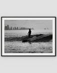 Kirra Mal Days - Gold Coast - Art Print - Traditional Frame - Black - Landscape
