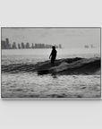 Kirra Mal Days - Gold Coast - Art Print - Float Frame Canvas - White - Landscape