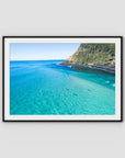 Burleigh Surfers - Gold Coast - Art Print - Traditional Frame - Black - Landscape
