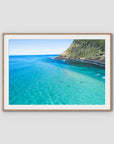 Burleigh Surfers - Gold Coast - Art Print - Traditional Frame - Raw Oak - Landscape