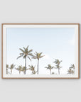 Tropical Palms ii - Art Print - Traditional Frame - Raw Oak - Landscape
