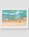 Burleigh Beach Morning Swim - Gold Coast - Art Print Tidaltones