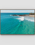 Snapper Fun Days - Gold Coast - Art Print - Float Frame Canvas - Raw Oak - Landscape