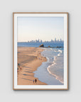 Elephant Rock Lookout - Currumbin - Gold Coast - Art Print - Traditional Frame - Raw Oak - Portrait