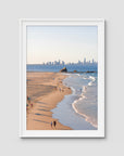 Elephant Rock Lookout - Currumbin - Gold Coast - Art Print - Traditional Frame - White - Portrait
