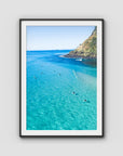 Burleigh Surfers - Gold Coast - Art Print - Traditional Frame - Black - Portrait