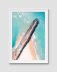 Tally Rock Wall - Gold Coast - Art Print - Traditional Frame - White - Portrait