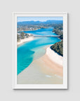 Tally Bridge - Gold Coast - Art Print - Traditional Frame - White - Portrait