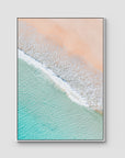 Tidal Tones ii - Gold Coast - Art Print - Float Frame Canvas - White - Portrait