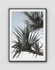 Pandanus Branch - Art Print - Traditional Frame - Black - Portrait
