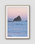 Currumbin Alley Sunset - Gold Coast - Art Print - Traditional Frame - Raw Oak - Portrait