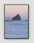 Currumbin Alley Sunset - Gold Coast - Art Print - Float Frame Canvas - Black - Portrait