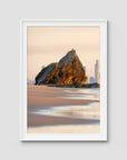 Currumbin Alley Sunrise - Gold Coast - Art Print - Traditional Frame - White - Portrait