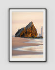 Currumbin Alley Sunrise - Gold Coast - Art Print - Traditional Frame - Black - Portrait