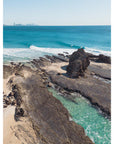 Currumbin Alley Rock Aerial - Gold Coast - Art Print