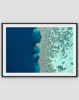 Reef Symmetry - Art Print - Traditional Frame - Black - Landscape