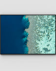Reef Symmetry - Art Print - Float Frame Canvas - Black - Landscape