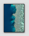 Reef Symmetry - Art Print - Float Frame Canvas - Black - Portrait