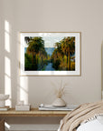 Hollywood Sign Palm Trees - Art Print