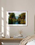 Hollywood Sign Palm Trees - Art Print Tidaltones