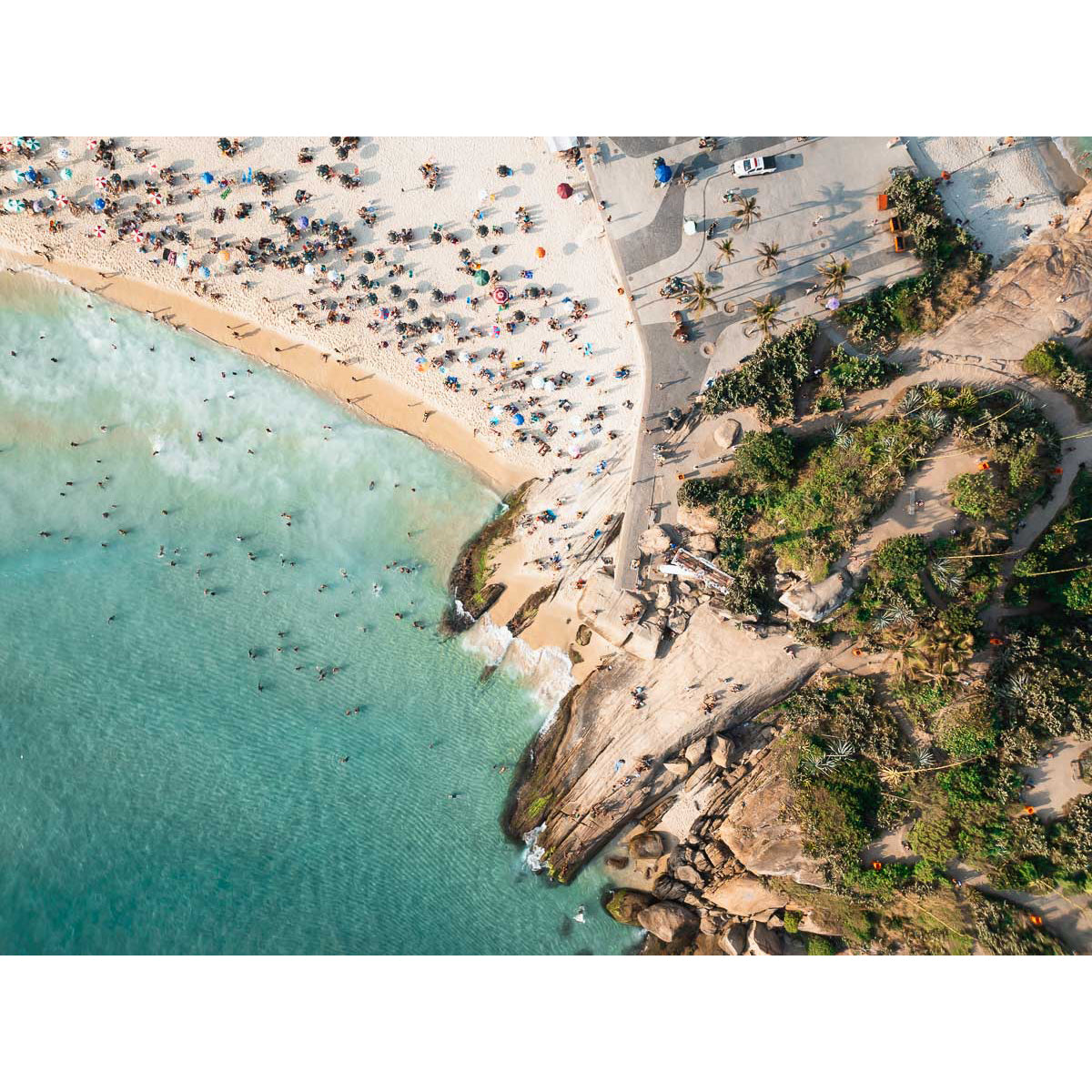 Arpoador Aerial – Top Down Print - Tidaltones