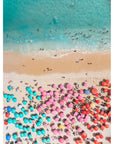 Ipanema Beach – Candy Umbrella Aerial Print - Tidaltones