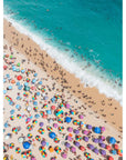 Ipanema Beach Aerial – Colour & Crowd Print - Tidaltones