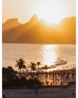 Ipanema Sunset – Golden Hour in Rio Print - Tidaltones