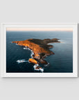 Humpy Island - Keppel Islands - Art Print - Traditional Frame - White - Landscape