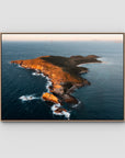Humpy Island - Keppel Islands - Art Print - Float Frame Canvas - Raw Oak - Landscape