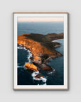 Humpy Island - Keppel Islands - Art Print - Traditional Frame - Raw Oak - Portrait
