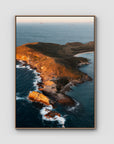 Humpy Island - Keppel Islands - Art Print - Float Frame Canvas - Raw Oak - Portrait