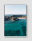 Emerald Bay - Keppel Islands - Art Print - Float Frame Canvas - White - Portrait
