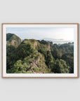 Top of The World - Art Print - Traditional Frame - Raw Oak - Landscape