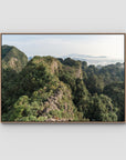Top of The World - Art Print - Float Frame Canvas - Raw Oak - Landscape