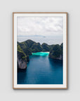 Koh Phi Phi Islands - Art Print - Traditional Frame - Raw Oak - Portrait