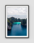 Koh Phi Phi Islands - Art Print - Traditional Frame - Black - Portrait