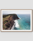 Edge of the Land - Lennox Head - Fine Art Print - Traditional Frame - Raw Oak - Landscape