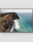 Edge of the Land - Lennox Head - Fine Art Print - Float Frame Canvas - Raw Oak - Landscape