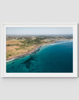 Lennox Coastal Curve - Fine Art Print - Traditional Frame - White - Landscape